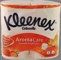 Туалетная бумага, Kleenex (Клинекс) №4 сочная клубника